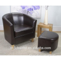 Tub Chair Bonded Leather Sofa Sets Living Room Furniture